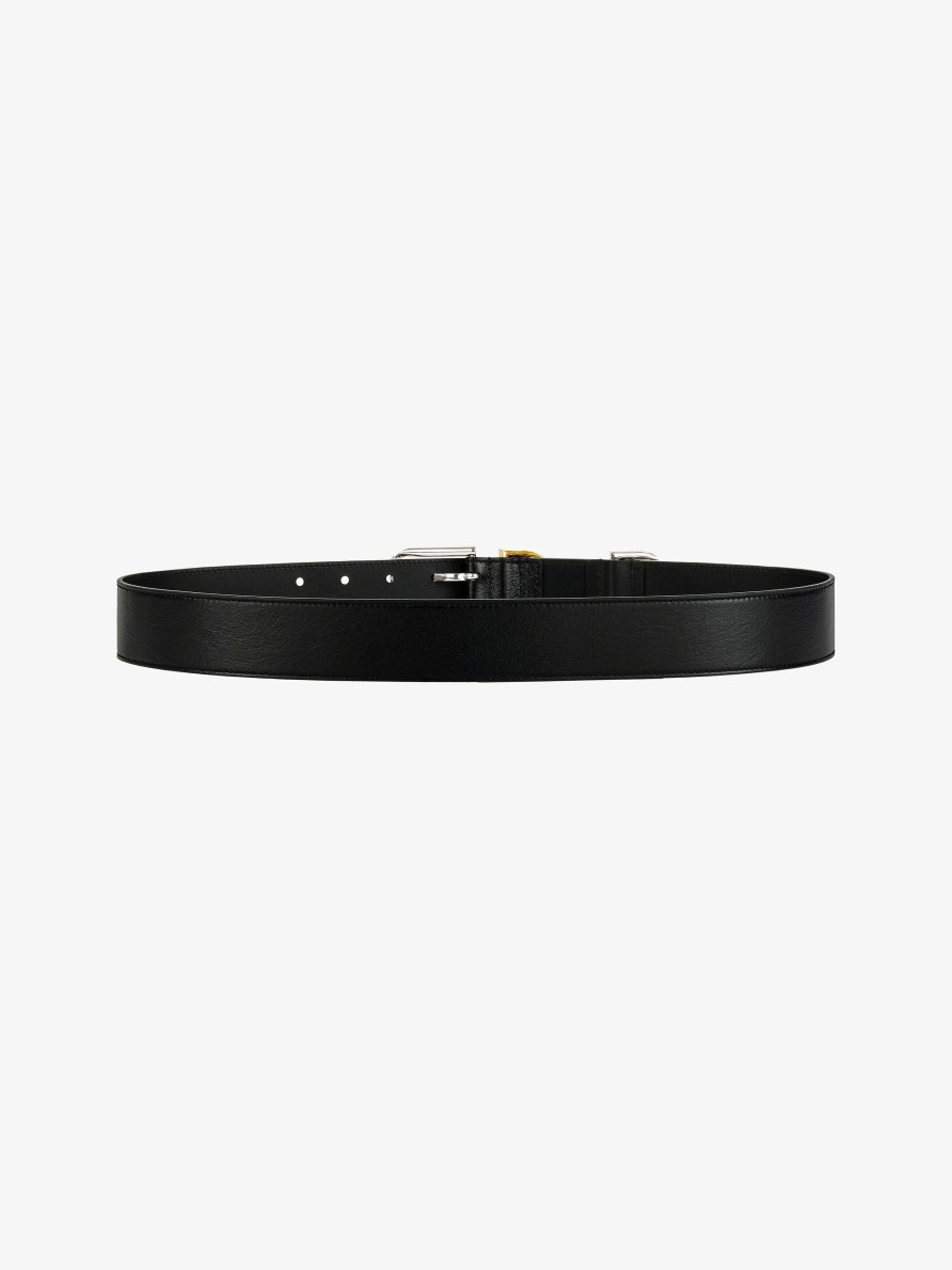 Women Givenchy Belts | Voyou Belt In Leather Black