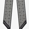 Women Givenchy Scarves | 4G Bandeau In Silk Black/White