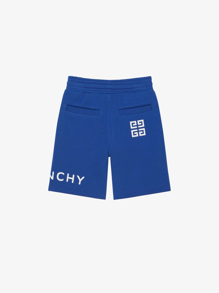 Men Givenchy Boy (4 To 12 Years) | Bermuda Shorts In Fleece Royal Blue