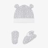 Men Givenchy Baby (1 Month To 3 Years) | Hat And Sleepers In Knit Gift Set Light Grey