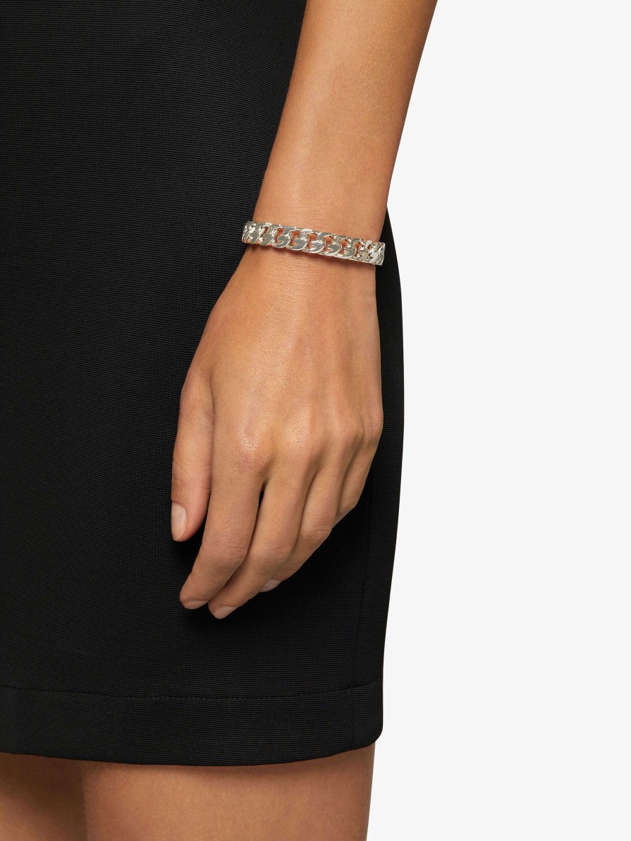 Women Givenchy Jewelry | G Chain Bracelet In Metal Silvery