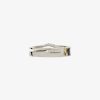 Men Givenchy Jewelry | Giv Cut Ring In Metal And Leather Brown/Silvery