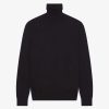 Men Givenchy Knitwear | Turtleneck Sweater In Wool And Cashmere Black