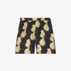 Men Givenchy Shorts | Bermuda Shorts In Printed Silk Black/Yellow