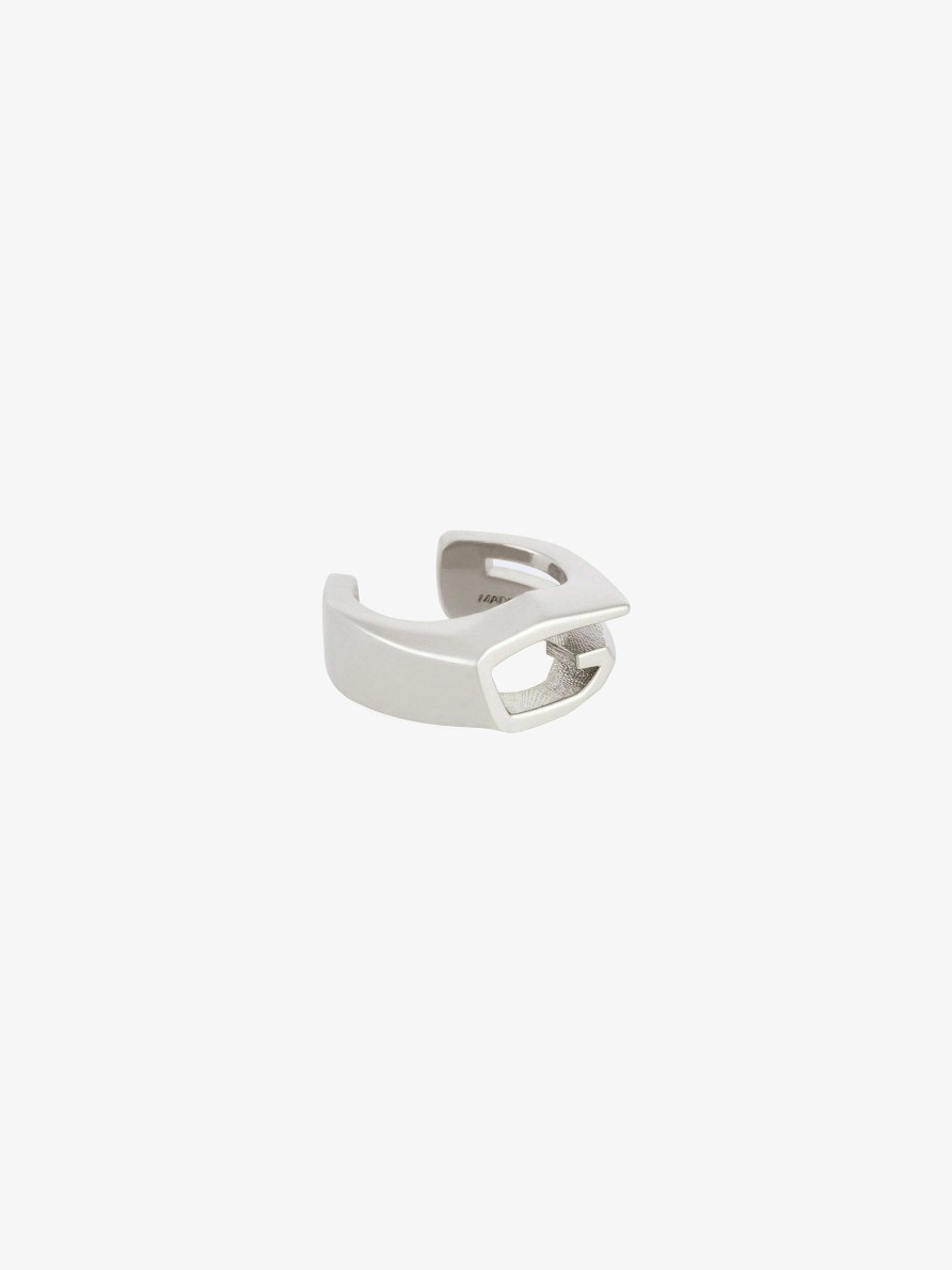 Men Givenchy Jewelry | Giv Cut Earcuff In Metal Silvery