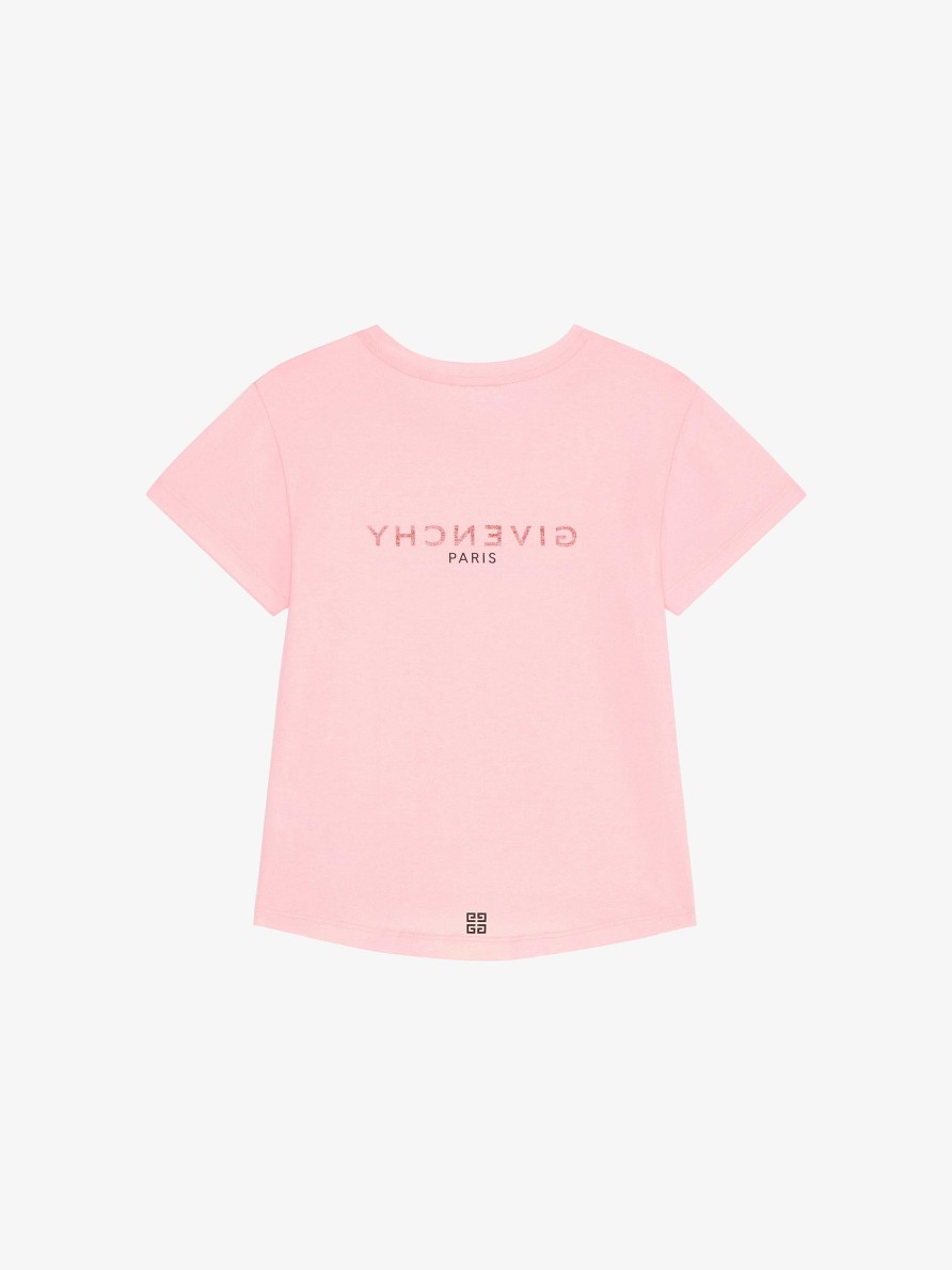 Women Givenchy Girl (4 To 12 Years) | T-Shirt In Printed Jersey Light Pink