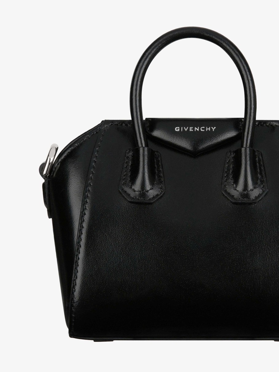 Women Givenchy Antigona | Micro Antigona Bag In Box Leather Black