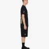 Men Givenchy T-Shirts | Oversized T-Shirt In Cotton With Givenchy Angel Print Black