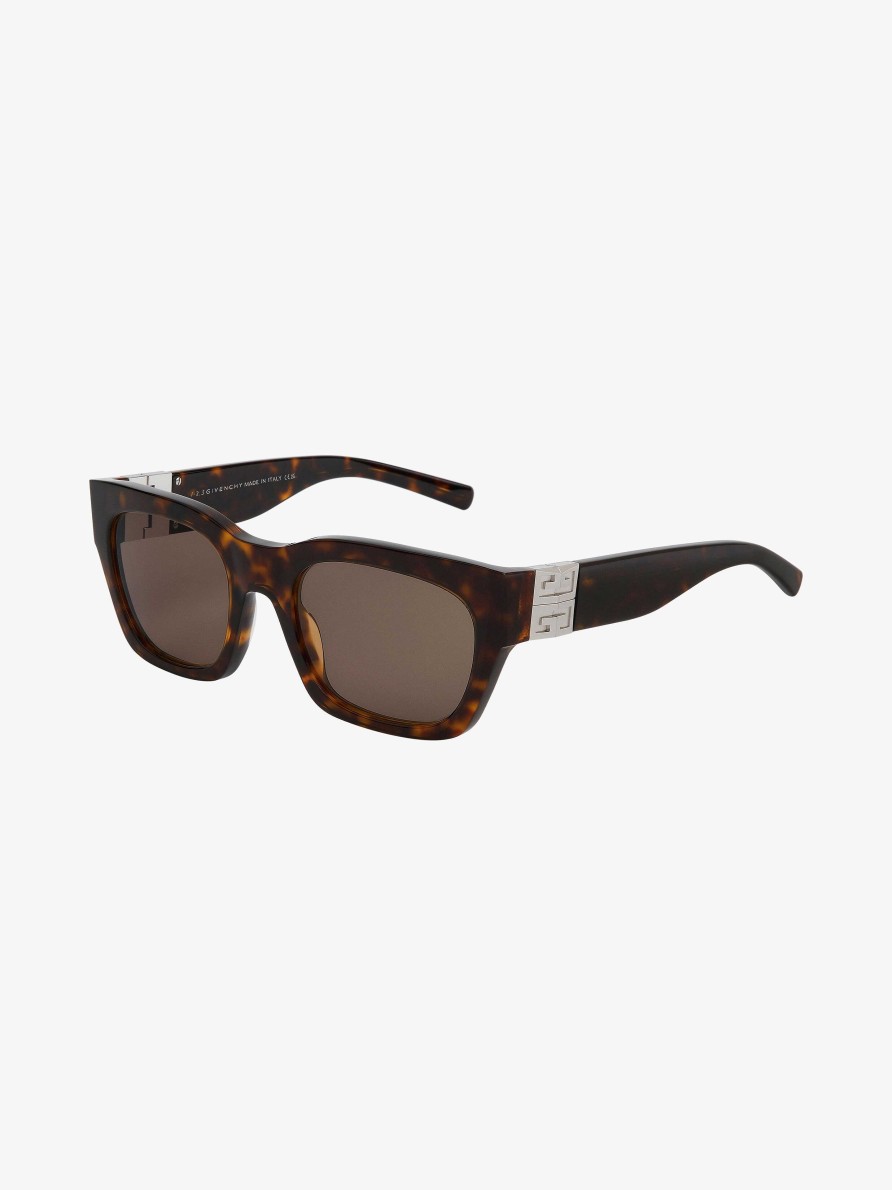 Men Givenchy Sunglasses | 4G Unisex Sunglasses In Acetate Dark Havanna