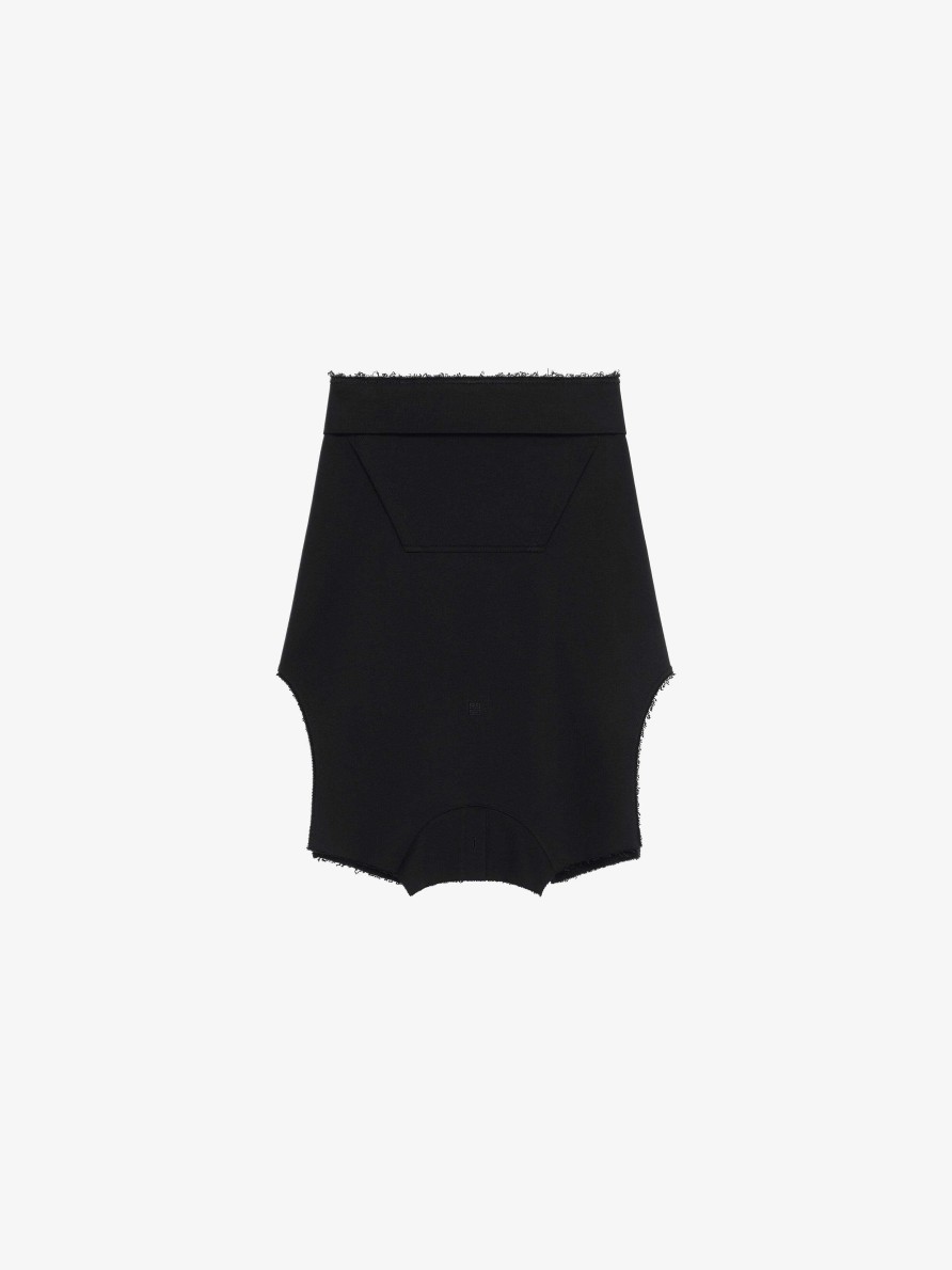 Men Givenchy Pants | Skirt In Fleece Black