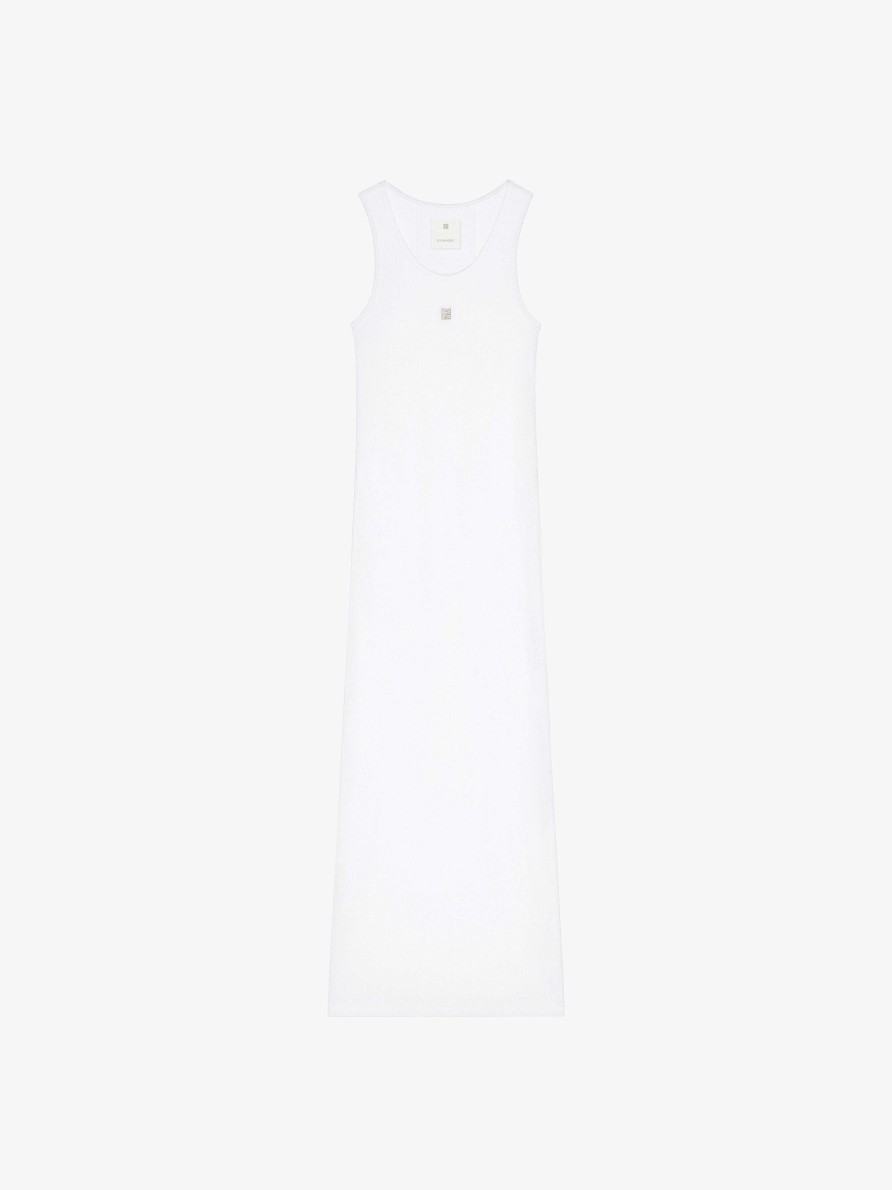 Women Givenchy Dresses | Tank Dress In Knit White