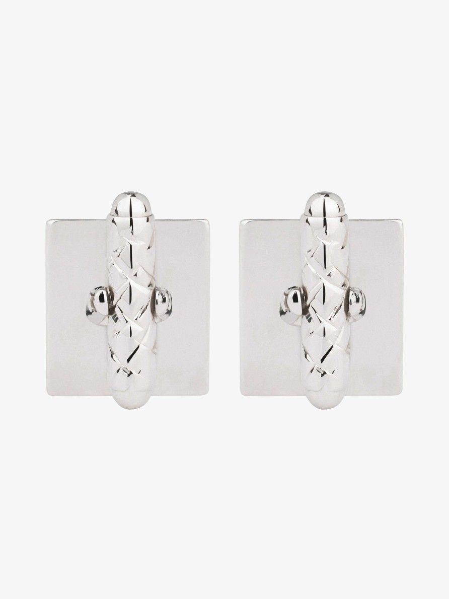 Men Givenchy Other Accessories | 4G Cufflinks In Metal Silvery