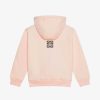 Women Givenchy Girl (4 To 12 Years) | Givenchy 4G Hooded Cardigan In Fleece Light Pink