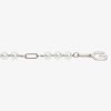 Women Givenchy Jewelry | G Link Necklace In Metal With Pearls White/Silvery