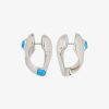 Women Givenchy Jewelry | Organic Earrings In Metal And Resin Turquoise