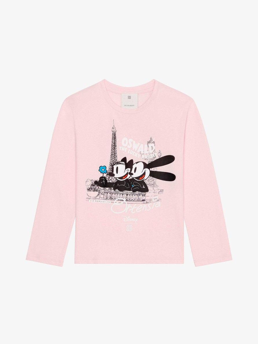 Women Givenchy Girl (4 To 12 Years) | Oswald T-Shirt In Cotton Light Pink