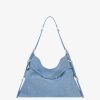 Women Givenchy Voyou | Medium Voyou Bag In Denim Medium Blue