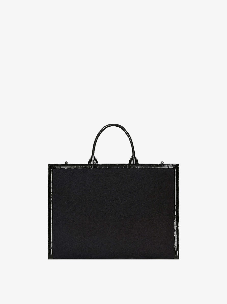 Women Givenchy G-Tote | Medium G-Tote Shopping Bag In Suede Black