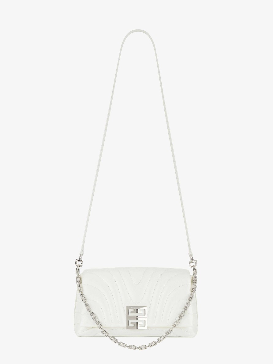 Women Givenchy 4G | Small 4G Soft Bag In Quilted Leather Ivory