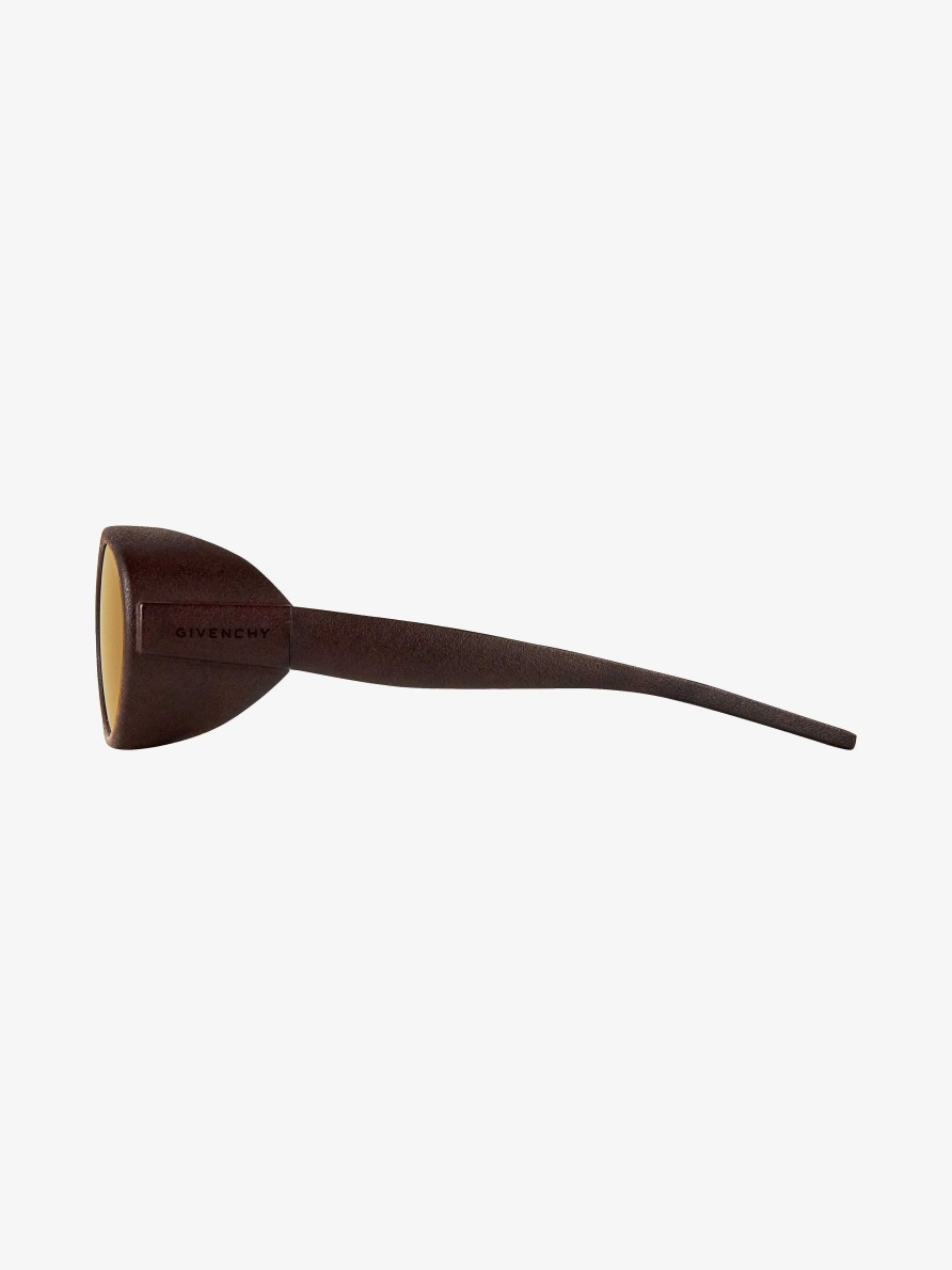 Men Givenchy Sunglasses | G Ride Sunglasses In Nylon Dark Brown