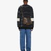 Men Givenchy Knitwear | Givenchy Sweater In Wool With Stripes Black/Grey