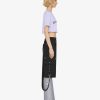 Women Givenchy T-Shirts | Cropped T-Shirt In Cotton With Givenchy Rhinestones Lavender