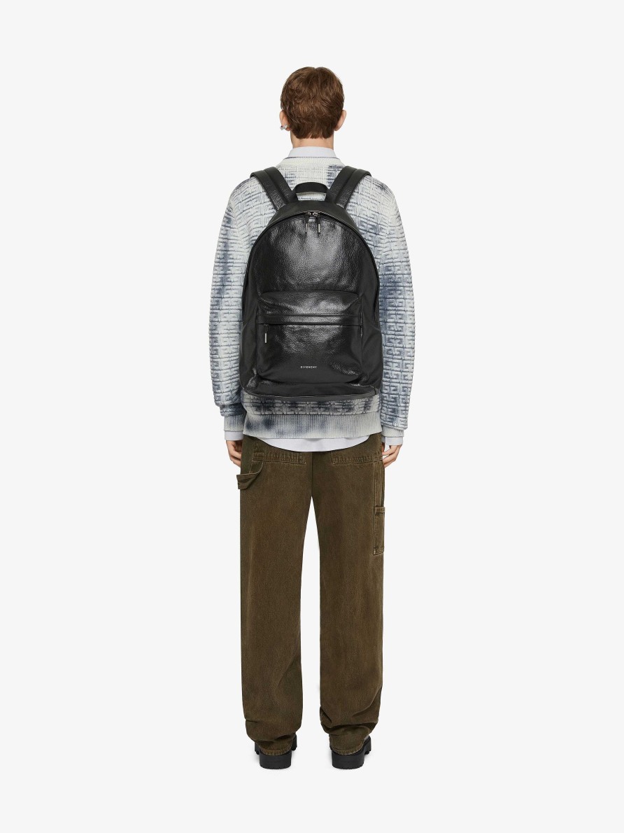 Men Givenchy Knitwear | Sweater In 4G Wool With Overdyed Effect Black/White