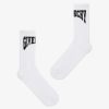 Men Givenchy Underwear | Givenchy College Socks In Cotton White/Black