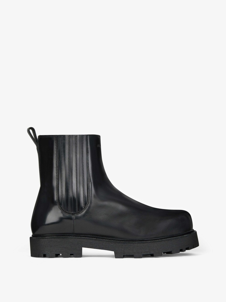 Men Givenchy Boots & Derbies | Show Chelsea Ankle Boots In Leather Black