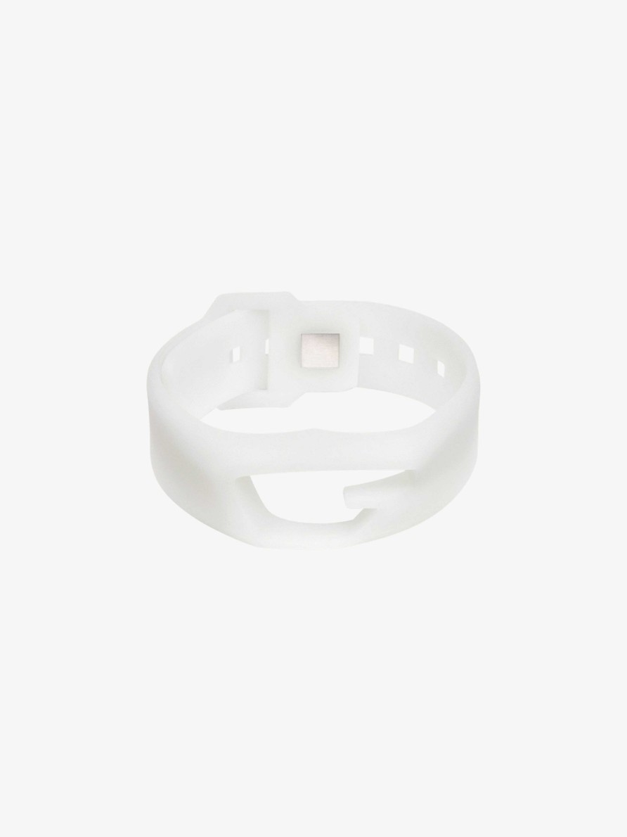 Men Givenchy Jewelry | Giv Cut Bracelet In Rubber Bone White